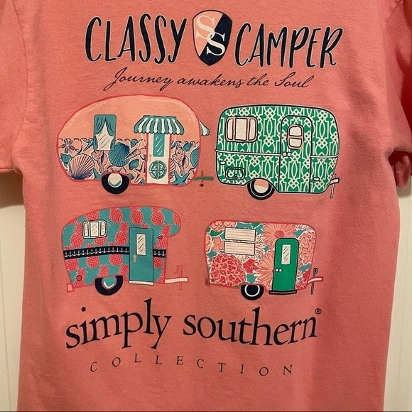 Simply Southern Classy Camper Tee - Picture 2 of 6
